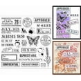 thumbnail image 1 of Retro Postmark Clear Stamps for DIY Scrapbooking Vintage Air Mail Silicone Clear Stamp Seals 15x15cm Transparent Stamps for Cards Making Journal Home Decoration, 1 of 9