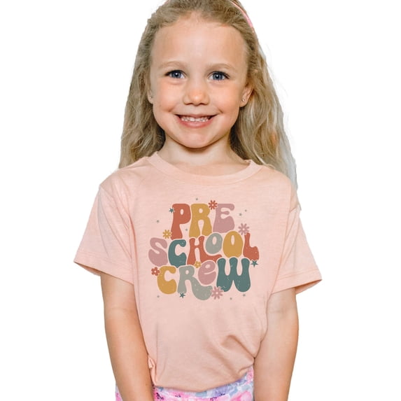 Retro Preschool Shirt for Toddlers, Youth and Women Vintage Trendy School Tee for Adults and Kids Peach Shirt Youth Small