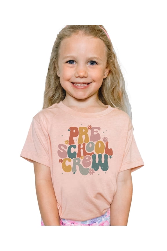 Retro Preschool Shirt for Toddlers, Youth and Women Vintage Trendy School Tee for Adults and Kids Peach Shirt Youth Small