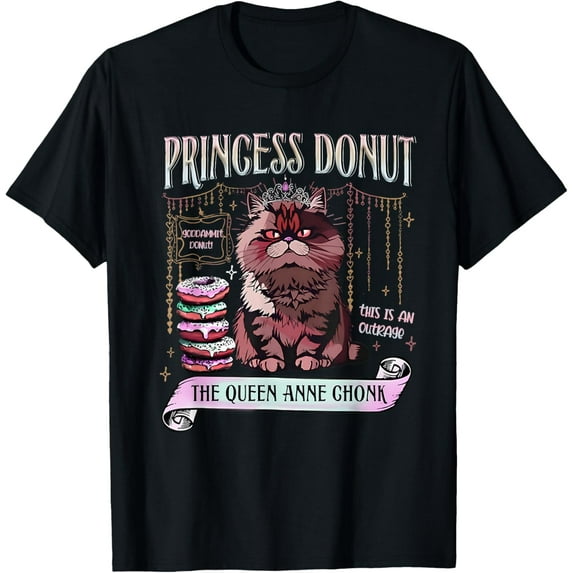 Retro Princess Donut Dungeon Crawler Carl Book Lovers Outfit T-Shirt Unisex S-5XL Hot Trending Shirt, Vintage Birthday Gift