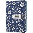 thumbnail image 1 of Retro Pu Leather Password Lock Notebook, Diary Journal, 1 of 4
