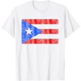 thumbnail image 1 of Retro Puerto Rican Flag of Puerto Rico PR Souvenir Kid Women T-ShirtMen and women, Black T-shirt, size: Extra large S-4XL, 1 of 4