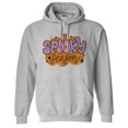 thumbnail image 1 of Retro Pumpkin Spooky Season Hoodie Sweatshirt Unisex Large Grey, 1 of 5