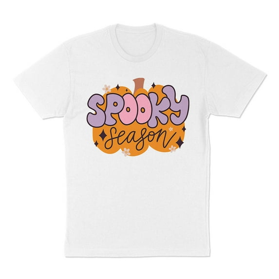 Retro Pumpkin Spooky Season Shirt Unisex Large White