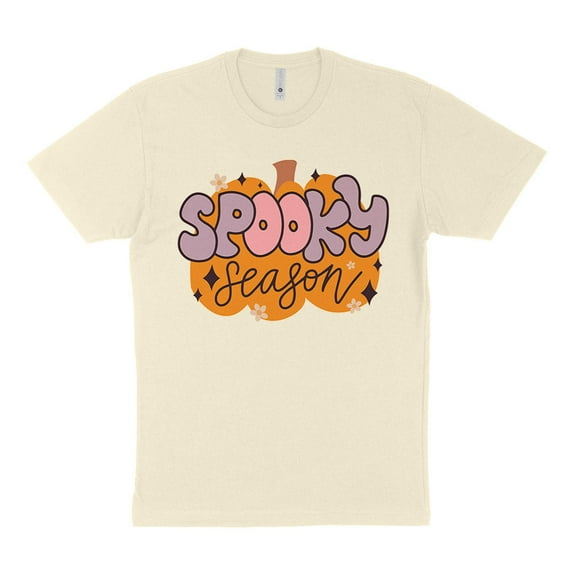 Retro Pumpkin Spooky Season Shirt Unisex Small Natural