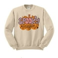thumbnail image 1 of Retro Pumpkin Spooky Season Sweatshirt Unisex Medium Sand, 1 of 5