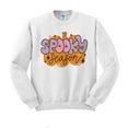 thumbnail image 1 of Retro Pumpkin Spooky Season Sweatshirt Unisex X-Large White, 1 of 5