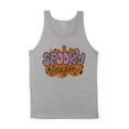 thumbnail image 1 of Retro Pumpkin Spooky Season Tank Top Unisex X-Large Grey, 1 of 5