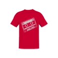 thumbnail image 1 of Retro Punk Mixtape Illustration Men's T-shirt, 1 of 3