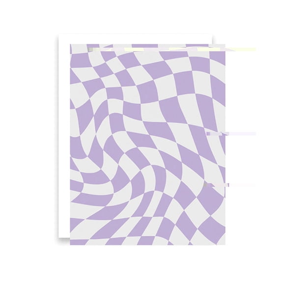Retro Purple Greeting Card