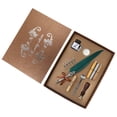 thumbnail image 1 of Retro Quill Pen Set with Wax Seal Stick/Seal Stamp/Spoon Calligraphy Pen Set, 1 of 20