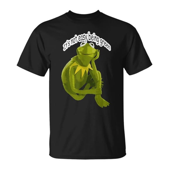 Retro Quote Its Not Easy Being Green Frog Animal Meme TShirt