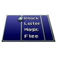 thumbnail image 1 of Retro RPG Menu Doormat Welcome Floormat ( 24" x 36" 16-bit blue), 1 of 1