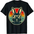 thumbnail image 1 of Retro Rabbit Bunny With Sunglasses T-Shirt All Size S-5XL, 1 of 4