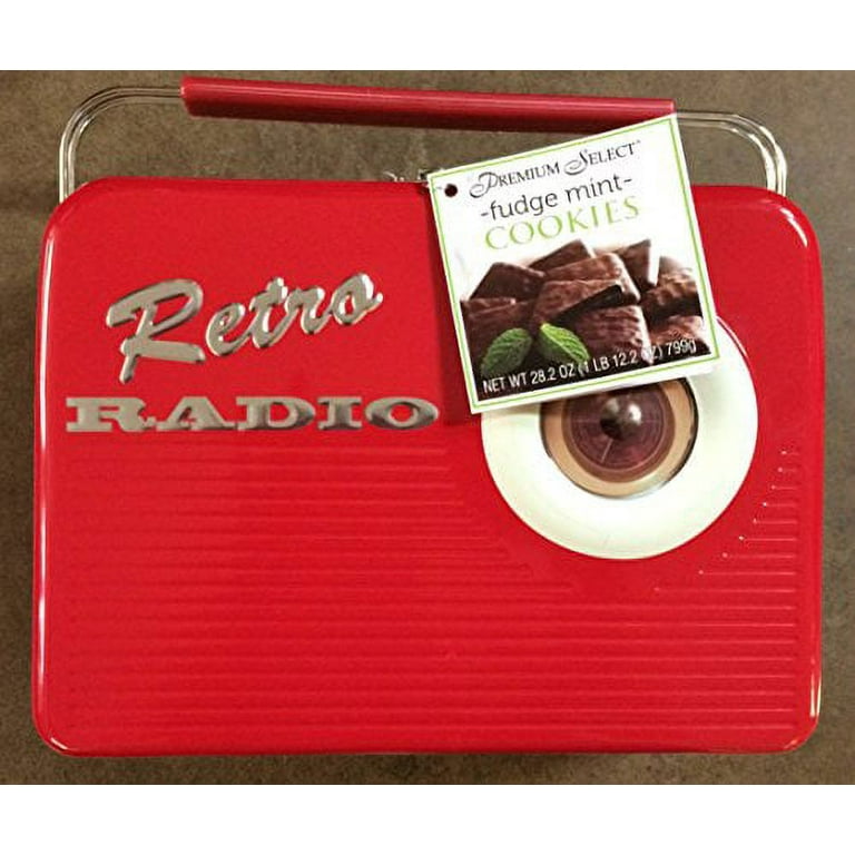 Custom Retro Lunch Box with Cookies & Chocolate