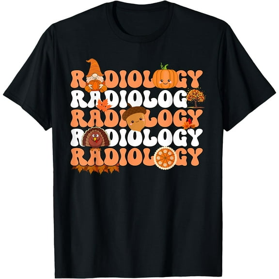 Retro Radiology Pumpkin Radiologist Xray Fall Thanksgiving T-Shirt