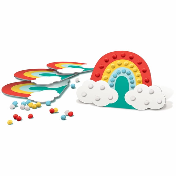 Birthday 'Retro Rainbow' Craft Kit / Favors (1ct) Unique Brand