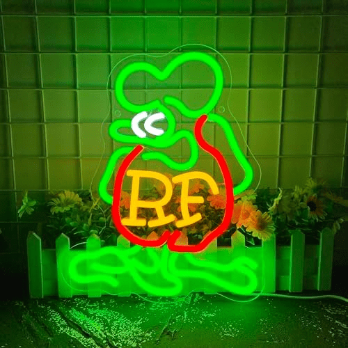 Retro Rat Neon Sign, Dimmable Cartoon Retro Rat Neon Sign, Vintage Hot Rod Decor Wall Art For Beer Bar Kids Bedroom Wall Decor Shop Game Room Gifts(10.2 * 12.9in)$$Tools & Hardware Other