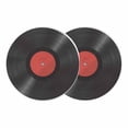 thumbnail image 1 of Retro Record Round 13 Inch Placemats Set of 2, Abstract Vintage Minimalist Art HeatResistant Non Slip Place Mats for Dining Table, Wipeable Braided Kitchen Table Mats for Housewarming, 1 of 9