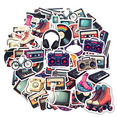 thumbnail image 1 of Retro Recording Stationery Stickers Animated DIY Stickers Electronic Teacher Reward Kids Stickers for Luggage Laptop Phone, 1 of 9