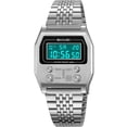 thumbnail image 1 of Retro Rectangle Digital Watch For Men Classic Stylish Design Multifunction Stainless Steel Business Men Wristwatch With Alarm, Stopwatch, Countdown, 1 of 5