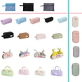 thumbnail image 1 of Retro Rectangular Large Capacity Pencil Pouch, Stain Resistant Fabric Storage Bag for Daily Stationery And Office Goods Regular Sorting, 1 of 6
