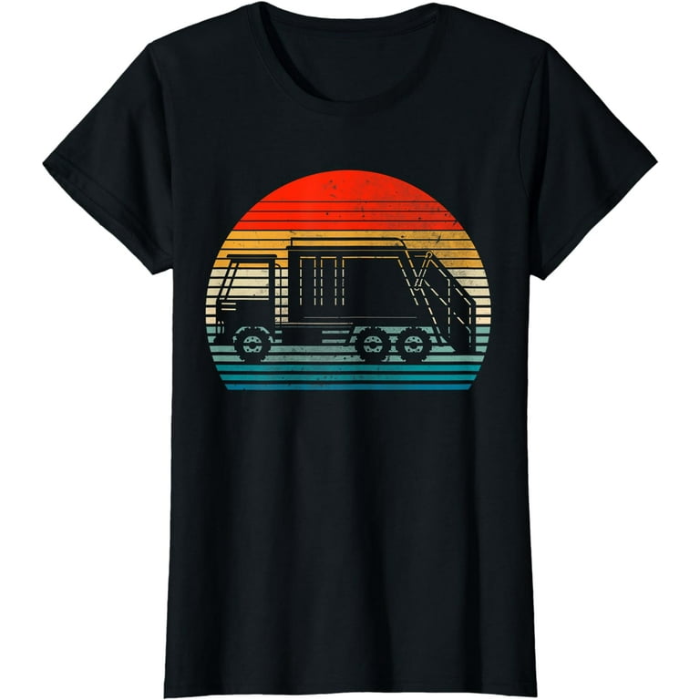 Vintage Style Garbage Truck Tshirt Vintage Style Garbage Truck Tshirt
