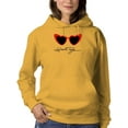 thumbnail image 1 of Retro Red Heart Sunglasses Hoodie Women - Women Hoodie, 3XL, 1 of 4
