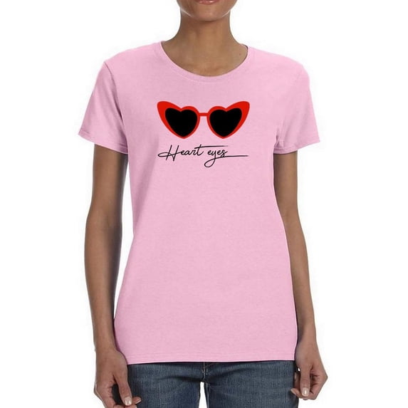 Retro Red Heart Sunglasses T-Shirt Women -Image by Shutterstock, Female 3X-Large