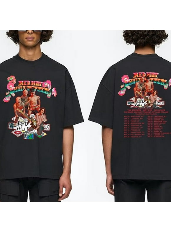Retro Red Hot Chili Peppers 2023 Tour RHCP Fan T-Shirt 2Side!, for men & women, up to size 5XL