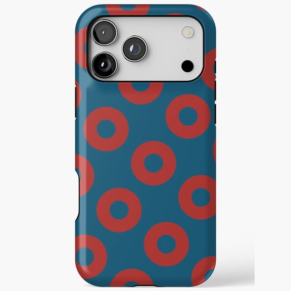 Retro Red Ring Pattern Geometric Graphic Phone Case 17 16 15 14 13 12 11 Pro Max