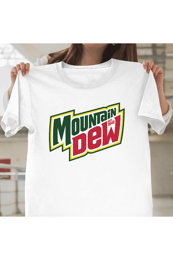 Retro Refresh Mountain Dew Vintage Soda Pop Style Unisex T-Shirt, up to size 3XL.