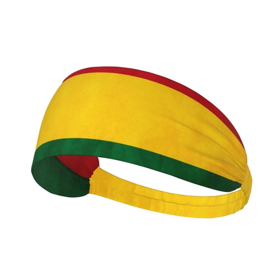 Retro Reggae-Rastafarian Flag Sweatbands Non Slip Headbands For Fashion Workout Yoga Sports Elastic Bands Exercise