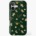 thumbnail image 1 of Retro Reindeer Gingerbread Ugly Christmas Pattern Art iPhone Case 17 through 11 Pro Max, 1 of 2