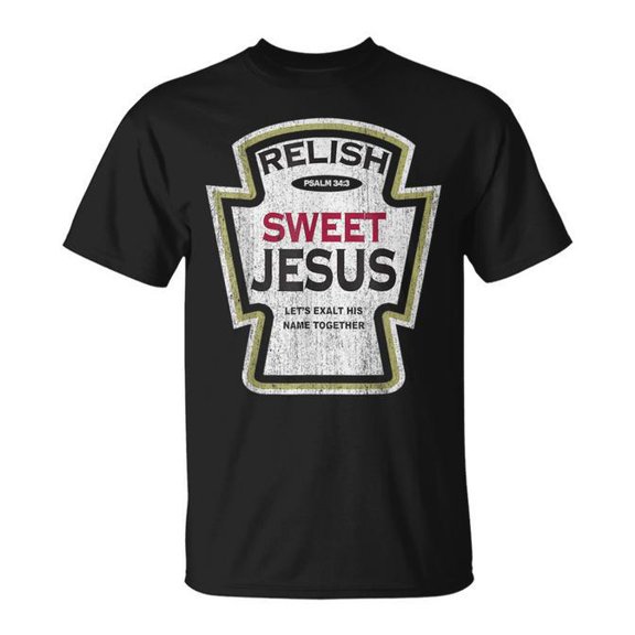 Retro Relish Sweet Jesus Christian T-Shirt Size S-5XL