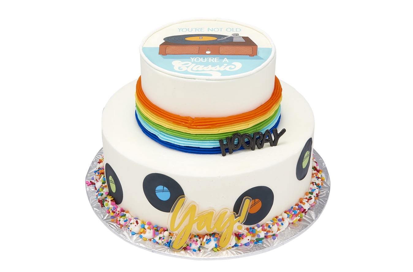Retro Remix 2 Tier Cake