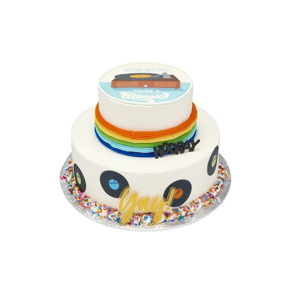 Retro Remix 2 Tier Cake