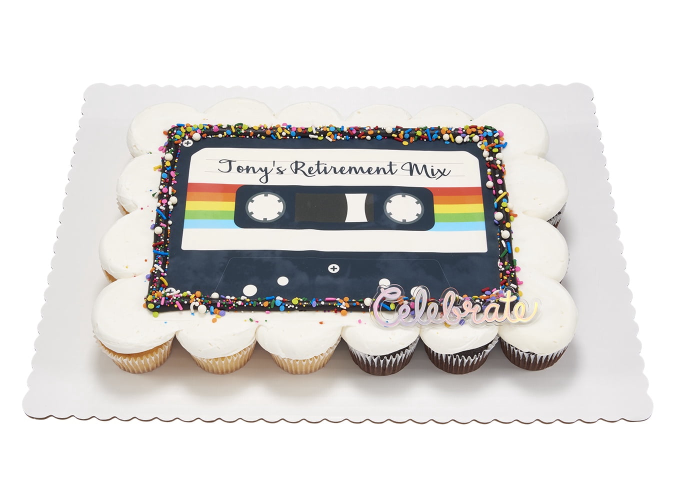 Retro Remix Cupcake Cake
