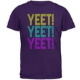 thumbnail image 1 of Retro Repeat Yeet 70s 90s Mens T Shirt Purple MD, 1 of 1
