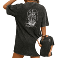 thumbnail image 1 of Retro Resilience Quote Sword Rose Wash Print Tshirt S-2XL Vintage Black Graphic Tees Gift Shirts for Strong Woman Lover Tops, 1 of 4