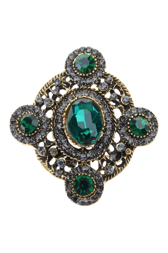 Vintage Bowknot Heart Oval Brooch For Blazers Scarf Handbags Jewelry Accessory