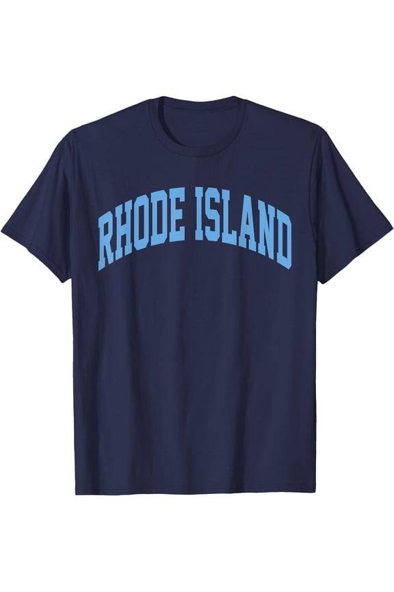 Retro Rhode Island Souvenir Classic Rhode Island Light Blue T-Shirt