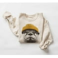 thumbnail image 1 of Retro River Otter Wearing Beanie Sweatshirt, Otter Sweatshirt - Sizes S-5XL ,Art Print JSC, 1 of 5