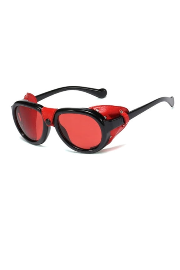 Aviator Sunglasses for Round Long Square and Oval Faces Retro Rivet Design with UVA and UVB Protection PC Lenses Street