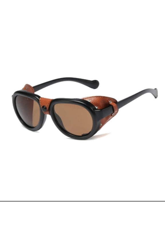 Aviator Sunglasses for Round Long Square and Oval Faces Retro Rivet Design with UVA and UVB Protection PC Lenses Street