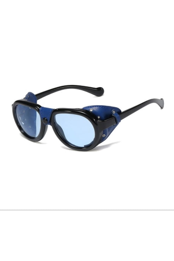 Aviator Sunglasses for Round Long Square and Oval Faces Retro Rivet Design with UVA and UVB Protection PC Lenses Street