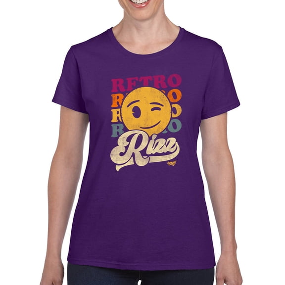 Retro Rizz - Vintage Winking Emoji Graphic Women's T-shirt