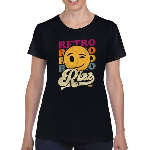 Retro Rizz - Vintage Winking Emoji Graphic Women's T-shirt