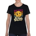 thumbnail image 1 of Retro Rizz - Vintage Winking Emoji Graphic Women's T-shirt, 1 of 4
