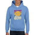 thumbnail image 1 of Retro Rizz - Vintage Winking Emoji Graphic Youth's Hoodie, 1 of 4